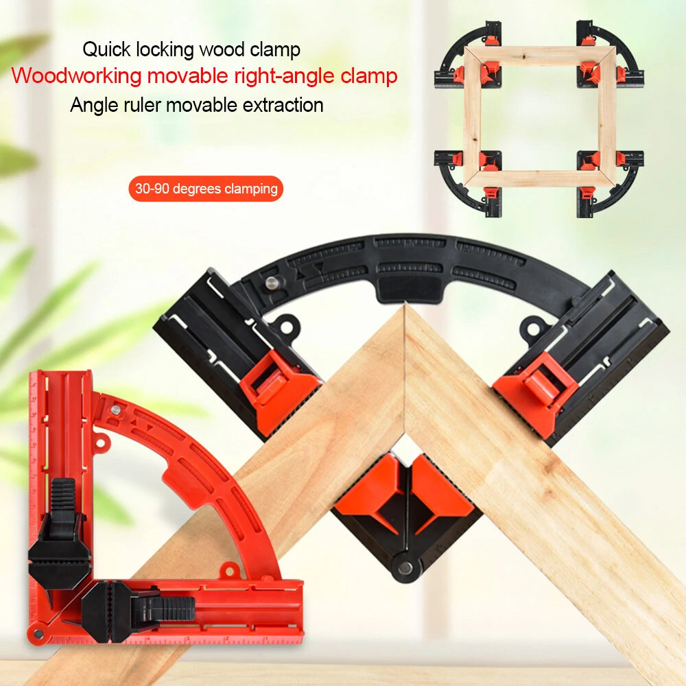 Woodworking 90 Degree Corner Frame Clamp - Adjustable Quick-Lock Tool for Picture Framing - Image 4