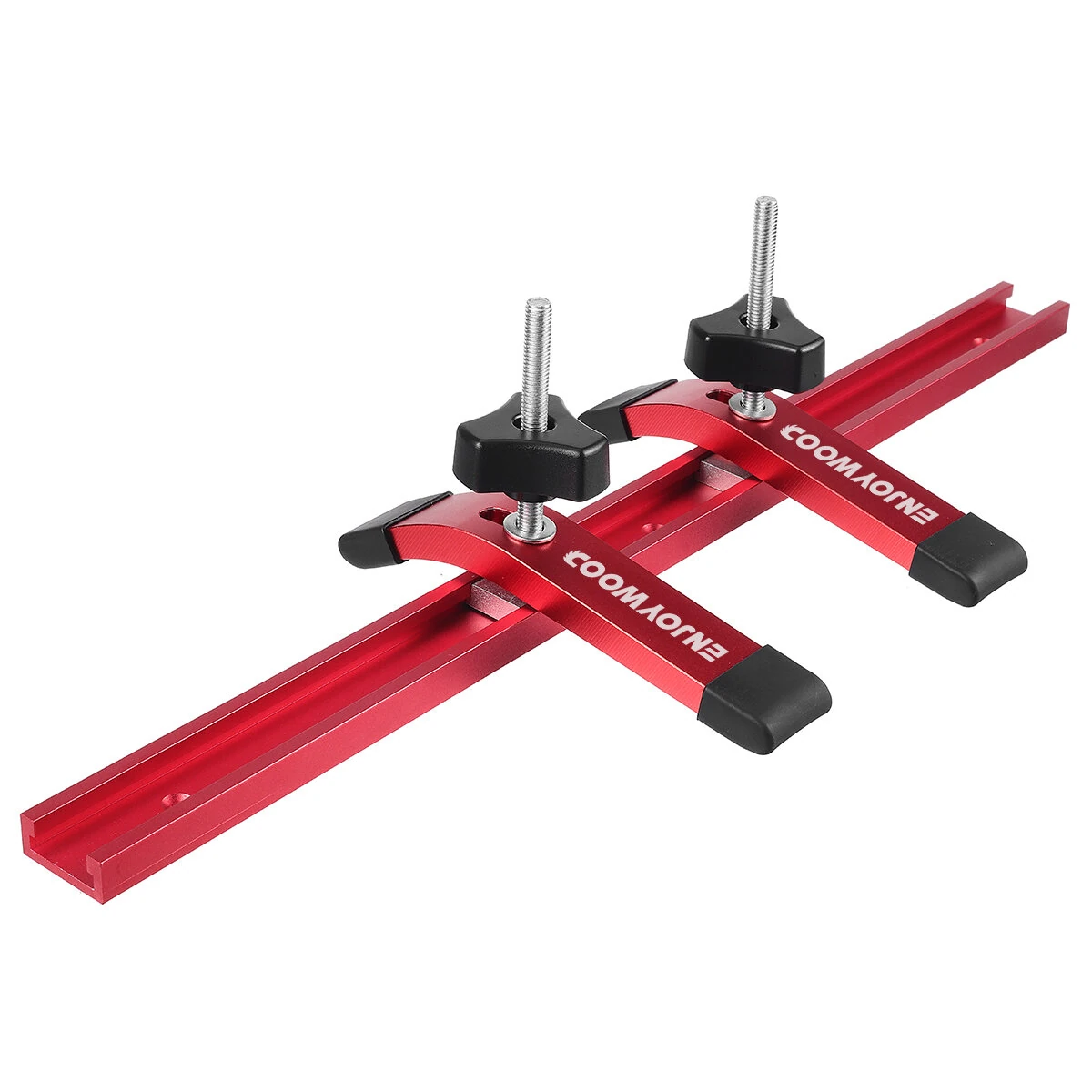ENJOYWOOD T Track Hold Down Clamps 2 Pack - with T Bolts & Slider for Router CNC Table Saw - Image 2