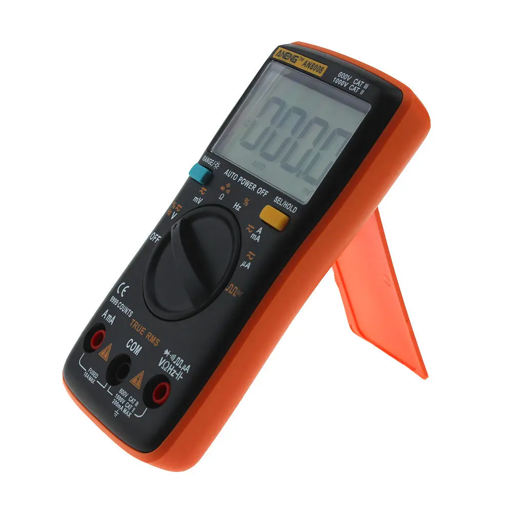 ANENG AN8008 True RMS Digital Multimeter | 9999 Counts, AC/DC Voltage, Backlight - Image 5