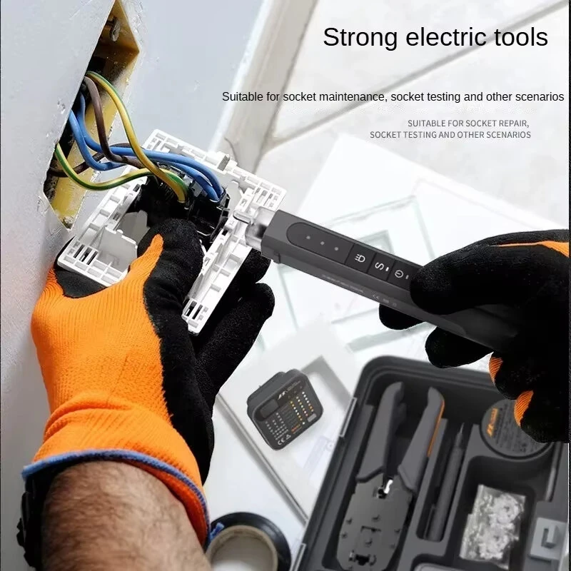 JIMI X1-F Network Toolset | Cable Tester, Wire Stripper, Pliers & Toolbox - Image 4