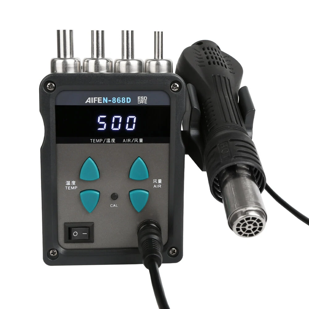 AIFEN 868D 700W Hot Air Rework Station - 100-500°C Soldering Tool for Phone Repair - Image 3