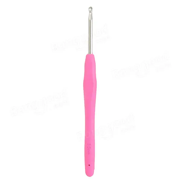 Multicolor Aluminum Weave Crochet Hooks - 11pcs Soft Plastic Handle Knitting Needles - Image 5