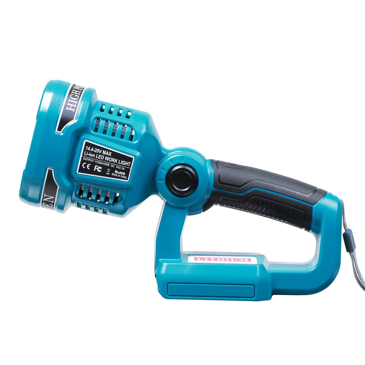 Makita DML812 LED Work Light - 12W Portable 18V Battery/USB Construction Lamp - Image 3