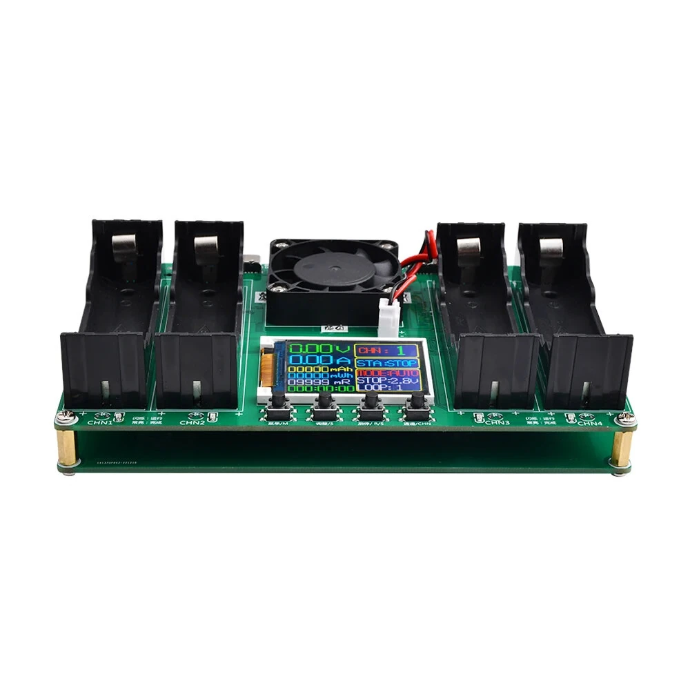 MT13S Lithium Battery Capacity Tester - 2CH/4CH | Type-C & Active Cooling | 2.5-3.5V Cut-Off - Image 3