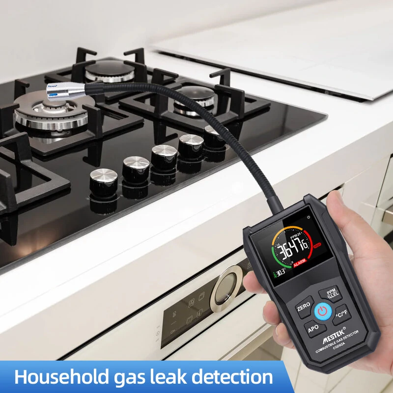 MESTEK CGD-02A Digital Gas Leak Detector | Combustible Gas Tester & Air Quality Monitor - Image 4