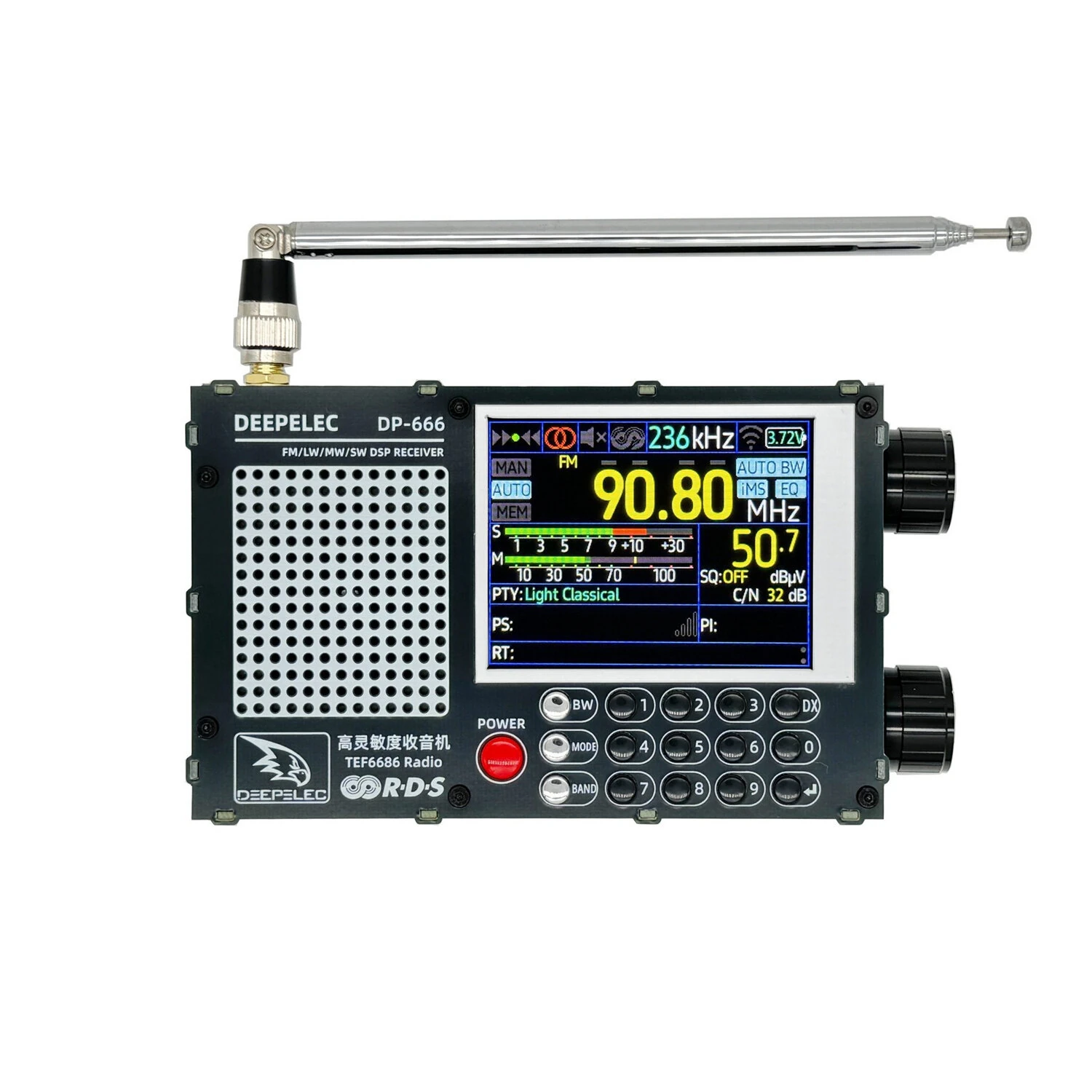 TEF6686 High Sensitivity FM AM SW Radio - ESP32 RDSWave Full Band Receiver - Image 4