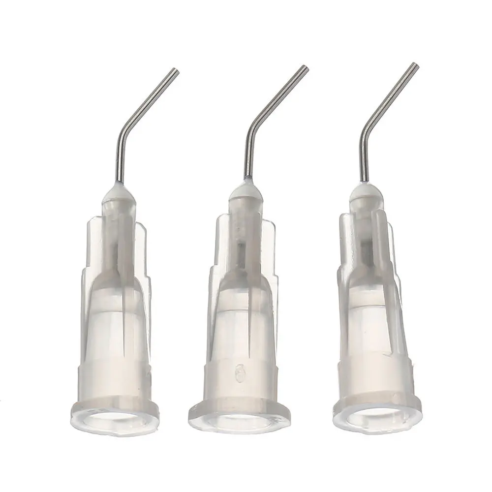 Dental Flow Sealant Composite Resin - 100pcs Bent Needle Tips with Flat Teeth - Image 5