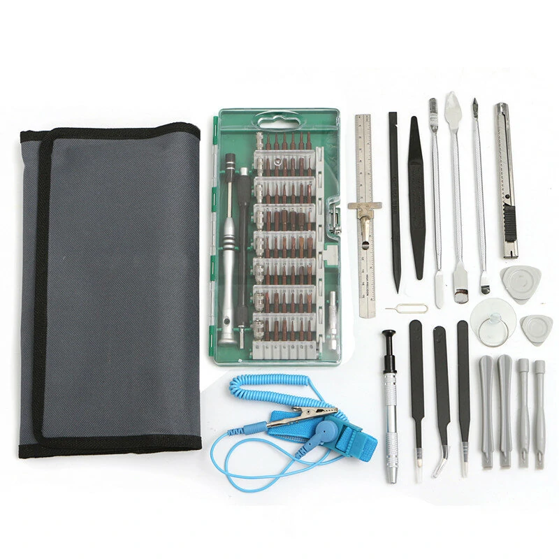 80 in 1 Screwdriver Repair Tool Kit | 3 Color Picks for Phone & Pad Opening - Image 4