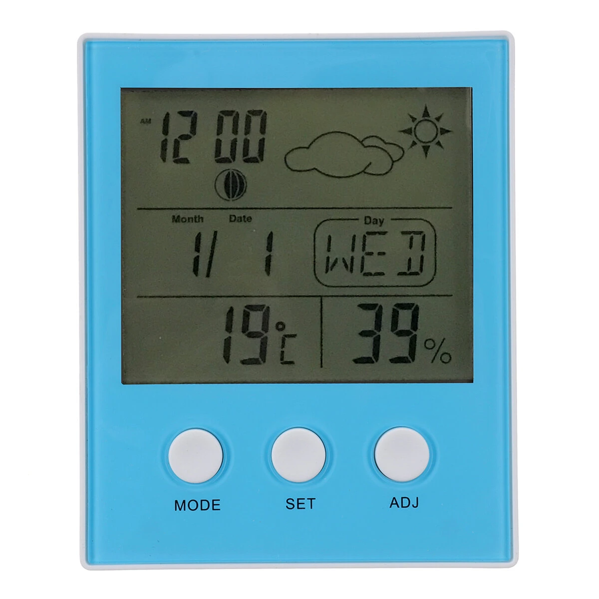 CH-904 Digital Thermometer Hygrometer - Indoor Temperature Humidity Tester with LED Backlight & Alarm Clock - Image 2