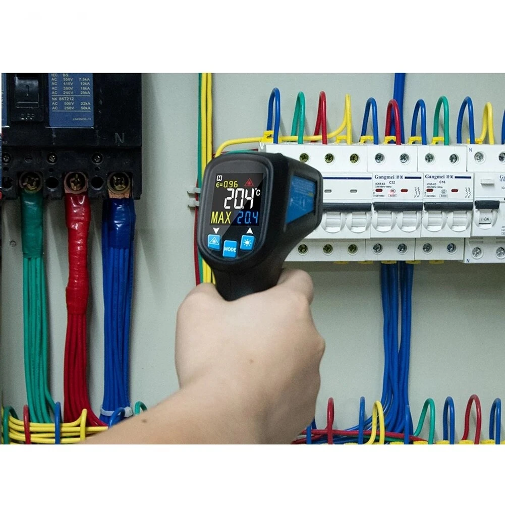 ANENG TH01A Non-Contact IR Thermometer | -50° to 400°C | Hygrometer & Color LCD - Image 4