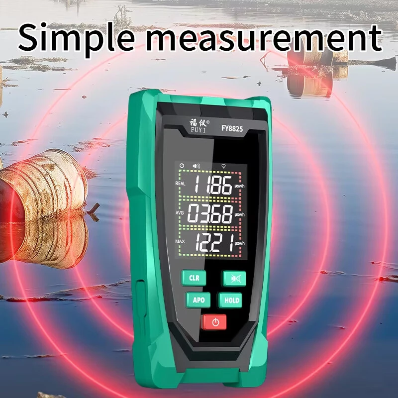 MASTFUYI FY8825 Geiger Counter - Nuclear Radiation Detector for X Gamma Beta Rays | Portable LCD Meter with Alarm - Image 4