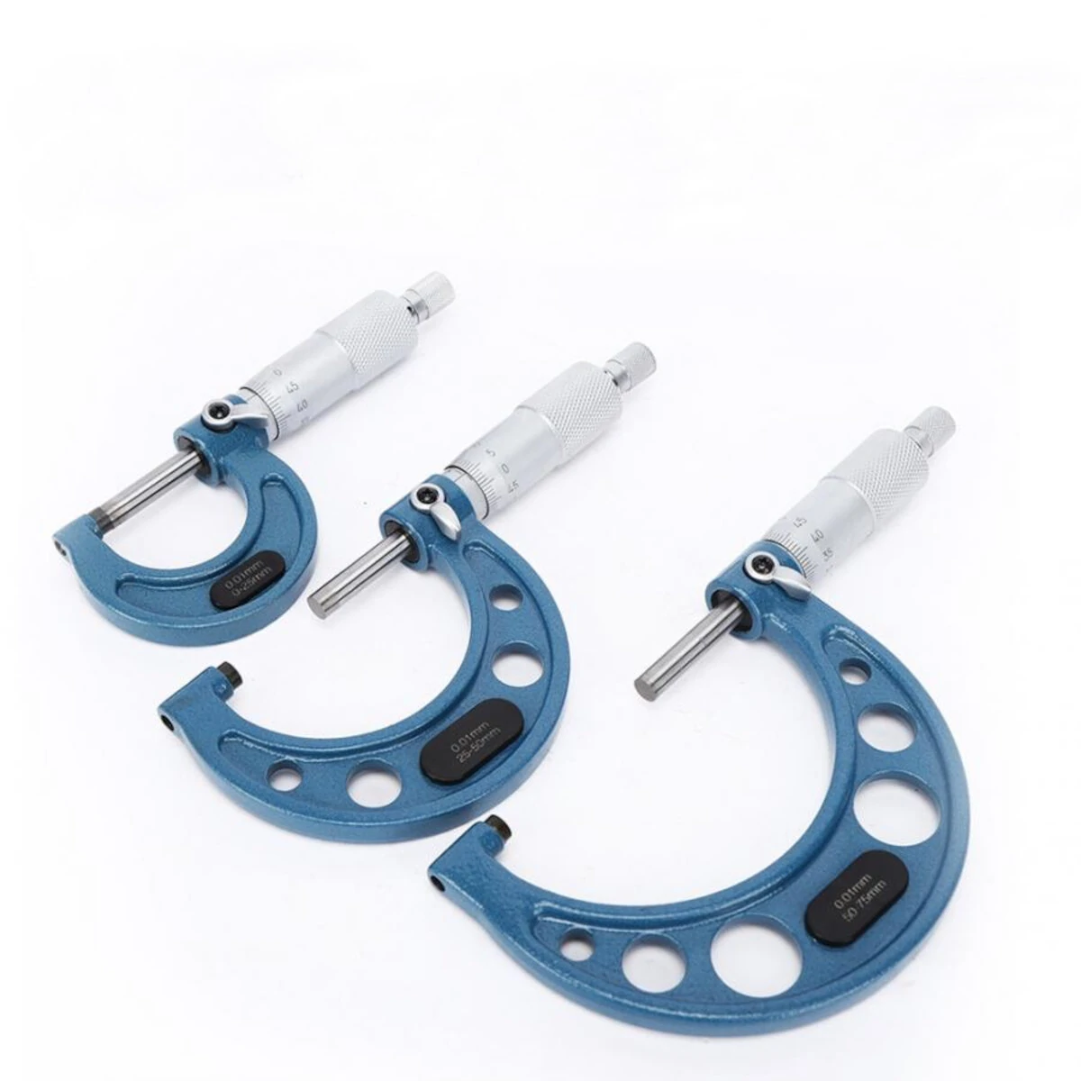 3Pcs 0-75mm Digital Micrometer | High Accuracy Bearing Steel | Outside Diameter Tool - Image 3