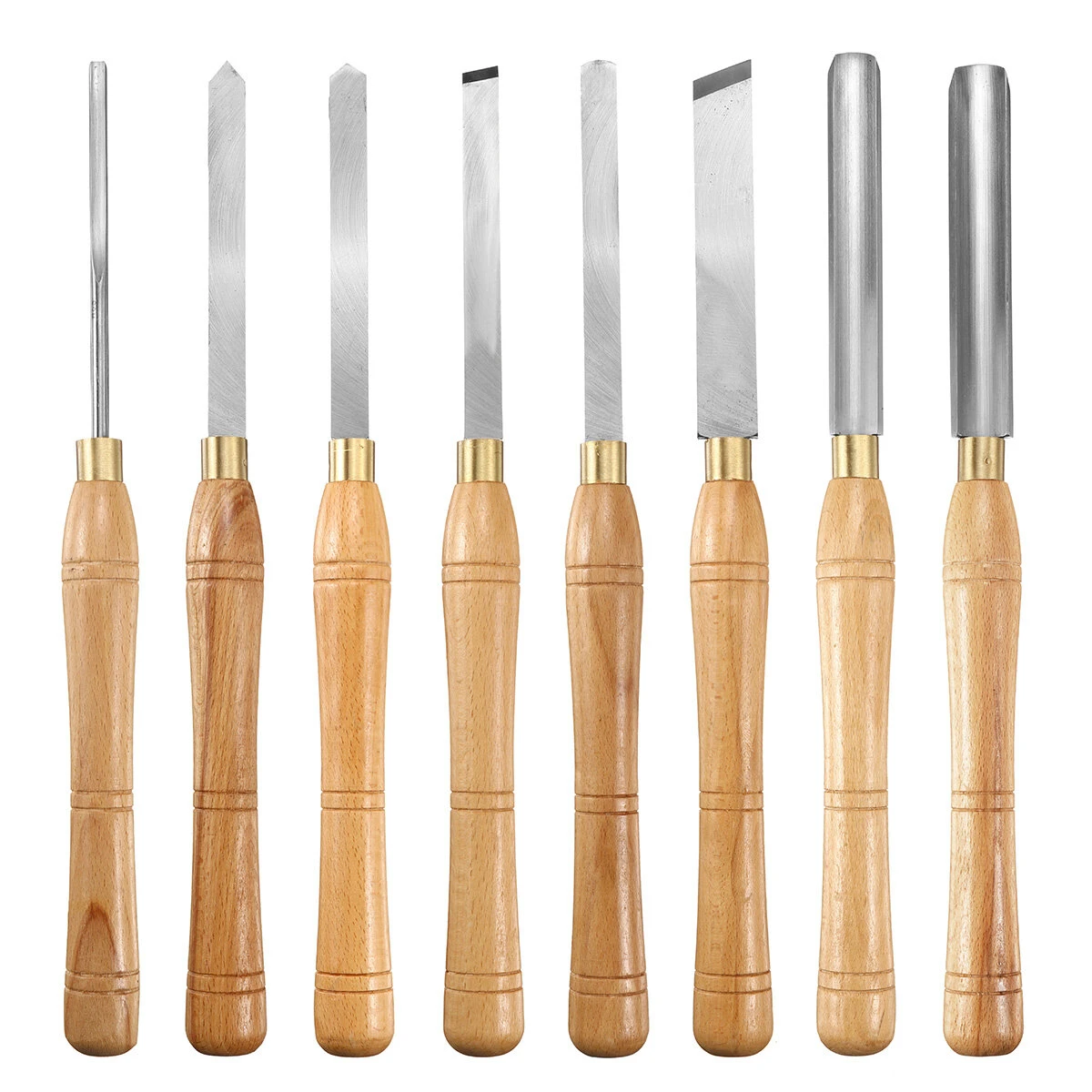 Woodturning Lathe Chisels Set - Wood Carving Hand Tools for Woodworking - Image 2
