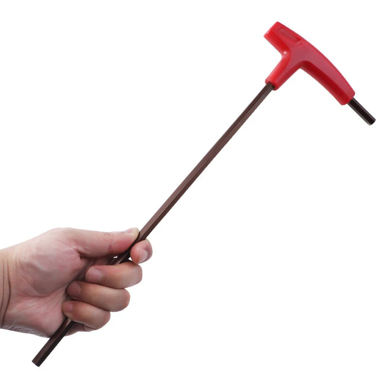 S2 Hardened T-Handle Allen Wrench Set | 3-8mm Hex Keys with Flat Head - Image 3