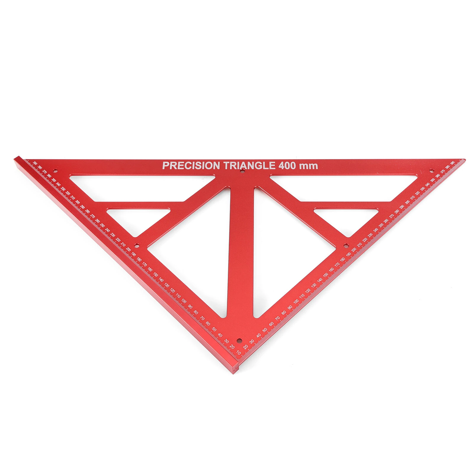 Woodworking Triangle Ruler - 400mm Aluminum Alloy - 90/45 Degree Angle | Metric Scale - Image 3