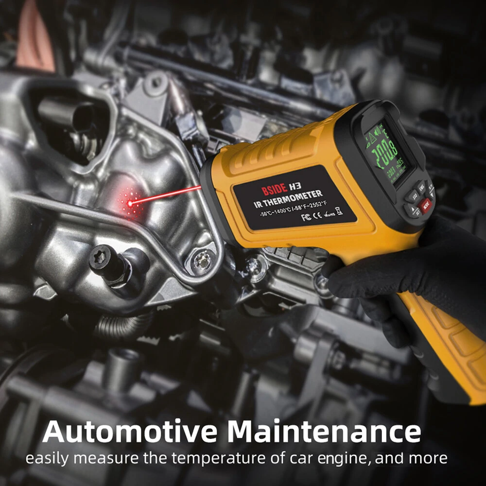 BSIDE Infrared Thermometer -50 to 1400°C | 50:1 Ratio Non-Contact Laser Pyrometer - Image 5