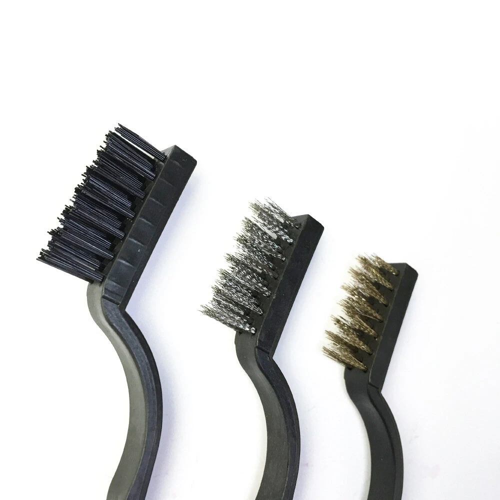 Industrial Toothbrush - Small Wire Brush for Cleaning & Derusting | Copper, Stainless Steel & Nylon - Image 2