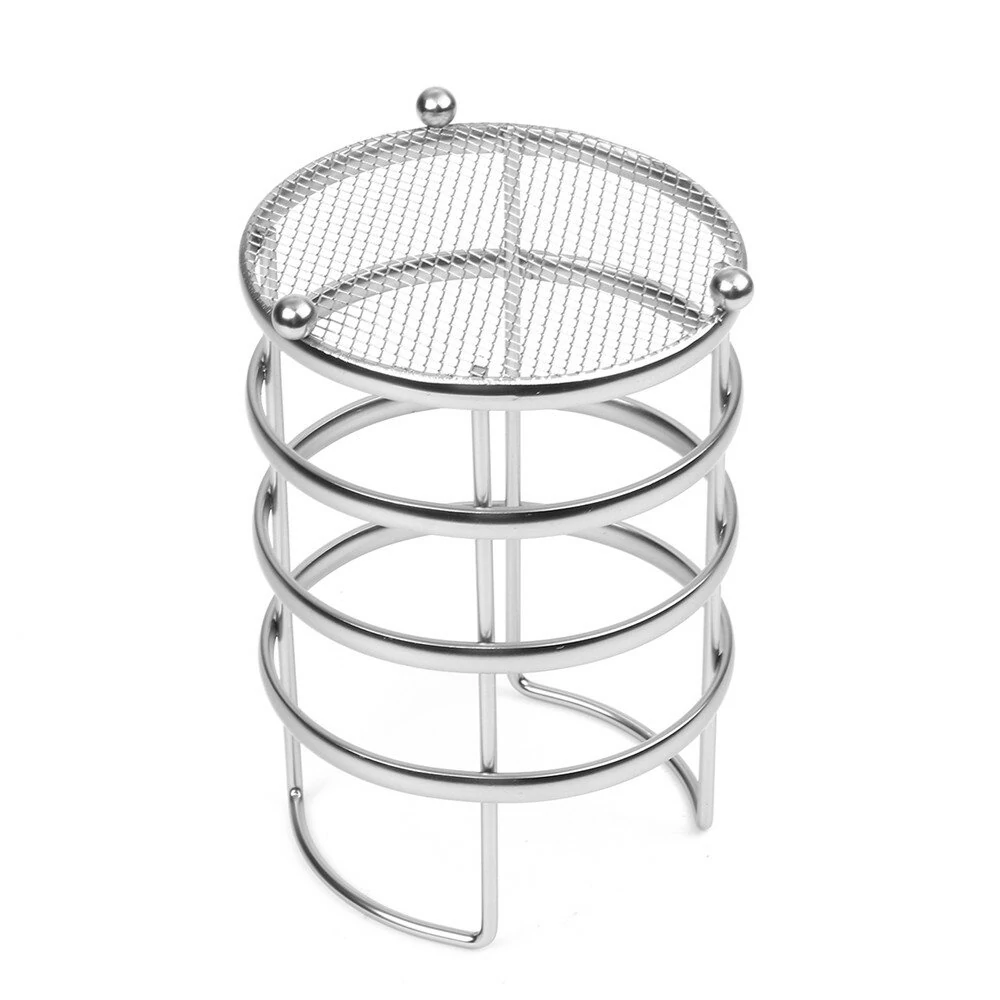 Metal Tool Storage Basket - 11x17cm Round Tableware & Chopstick Holder - Image 4