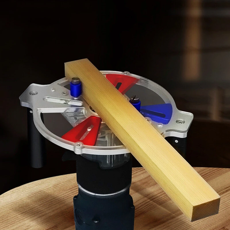 ENJOYWOOD Router Trimming Guide Bracket - Milling, Grooving & Chamfering Tool - Image 3