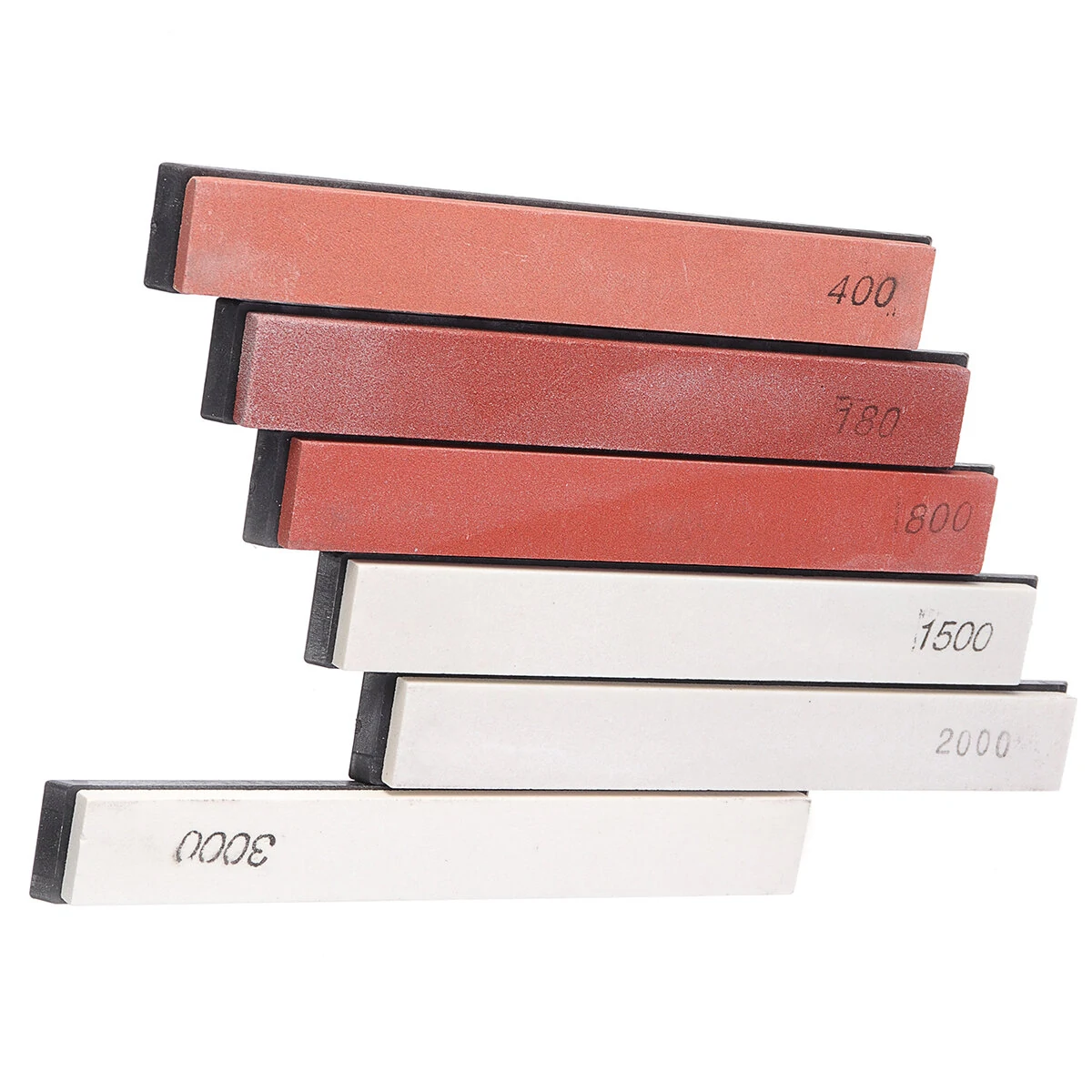 6 Pcs Sharpening Stone Set - Whetstone Kit with Grit Guide & Non-Slip Base - Image 4
