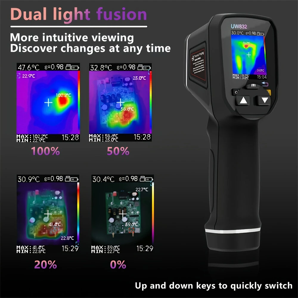 Handheld Thermal Imaging Camera | 32x32 IR Resolution | 6 Color Palettes & USB - Image 3