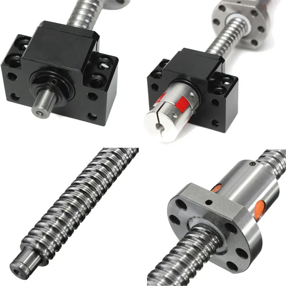 500mm SFU1605 Ball Screw - BK12 BF12 Supports & 6.35x10mm Coupler | CNC - Image 5