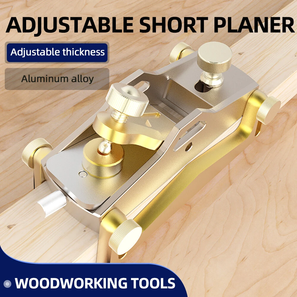ENJOYWOOD Mini Block Plane - Aluminum Alloy Hand Planer for Woodworking - Image 2