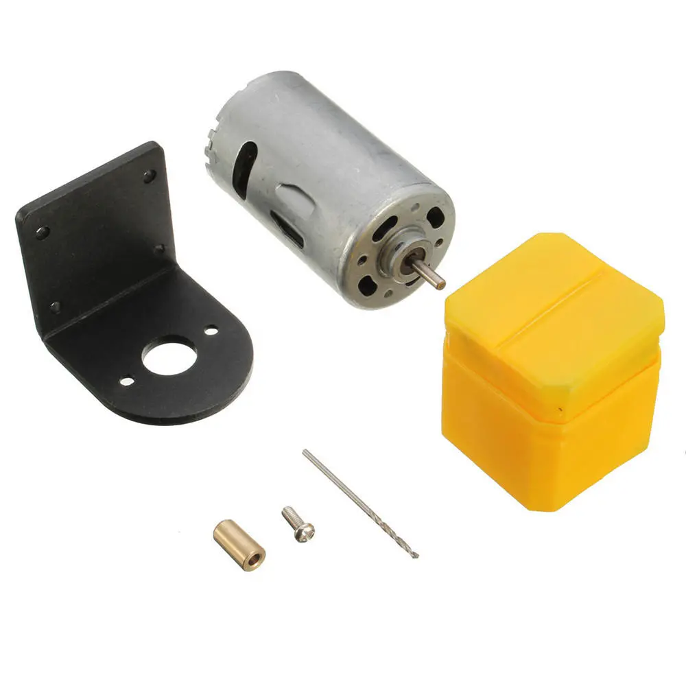 Machifit 12-24V Lathe Press Motor with Drill Chuck | Gear Motor & Mounting Bracket - Image 2