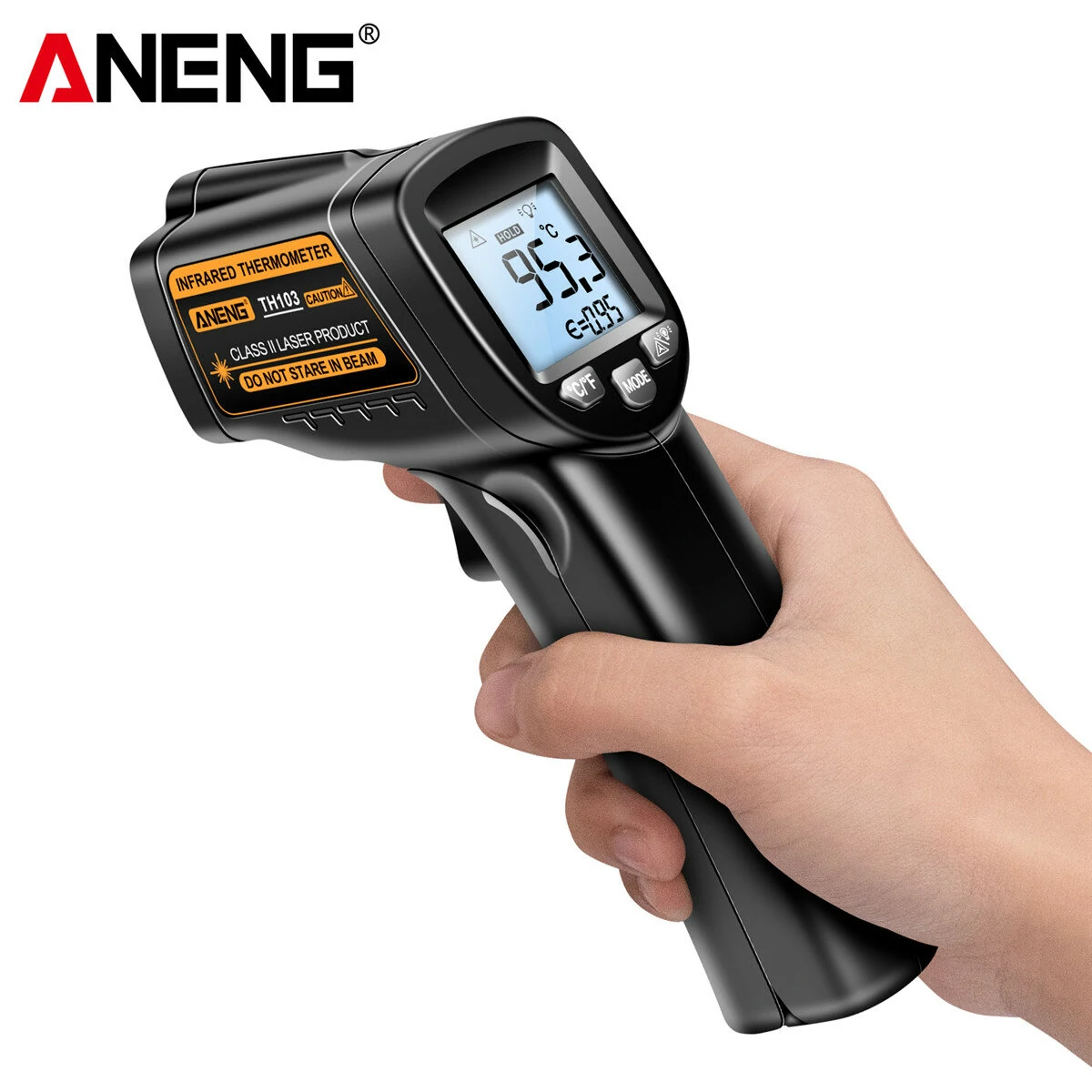 ANENG TH103 Laser Infrared Thermometer | -20°C to 380°C | Industrial Thermal Gun - Image 3