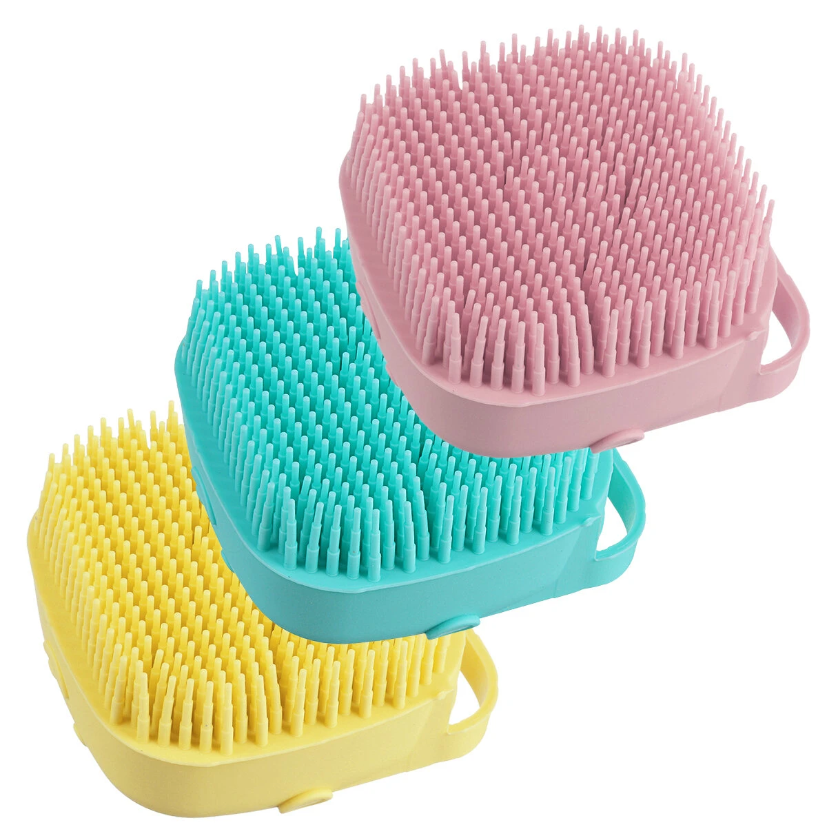 Pet Shower Brush - Soft Silicone with Soap Container - Compact & Durable Hand Tool - Image 2