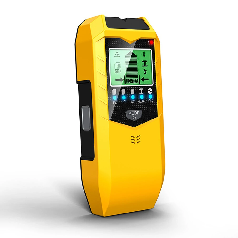 SH402 5-in-1 Electronic Wall Detector | Handheld Metal Stud Wood Finder with LED Display & Alarm - Image 2