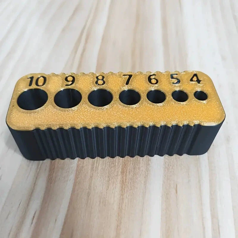 PLA Drill Guide - 7 Sized Holes 4-10mm - Compact Lightweight Woodworking Tool - Image 3