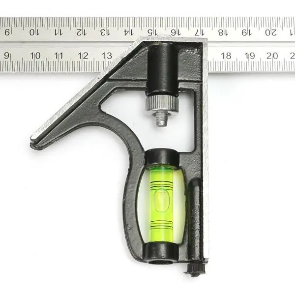 Precise Aluminium Combination Square - DIY Workshop Measuring Tool | Ruler - Image 4