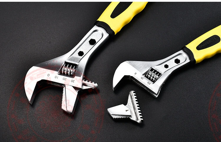 Dual-Use Adjustable Wrench | Multi-Function Pipe & Open-End Wrench - Image 5