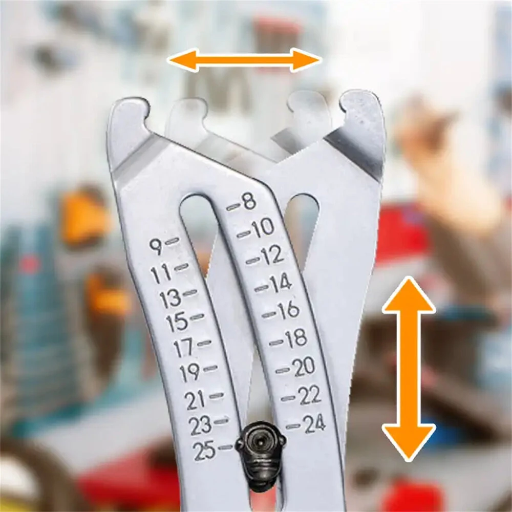 Iron Thread Size Checker Keychain - Metric & Imperial Gauge | Portable Caliper for Quick Measurement - Image 4