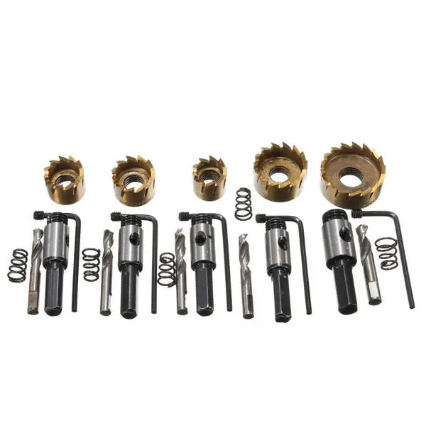 5Pcs High Speed Steel Drill Bits | 16-30mm Hole Saw Cutter Set - Image 5