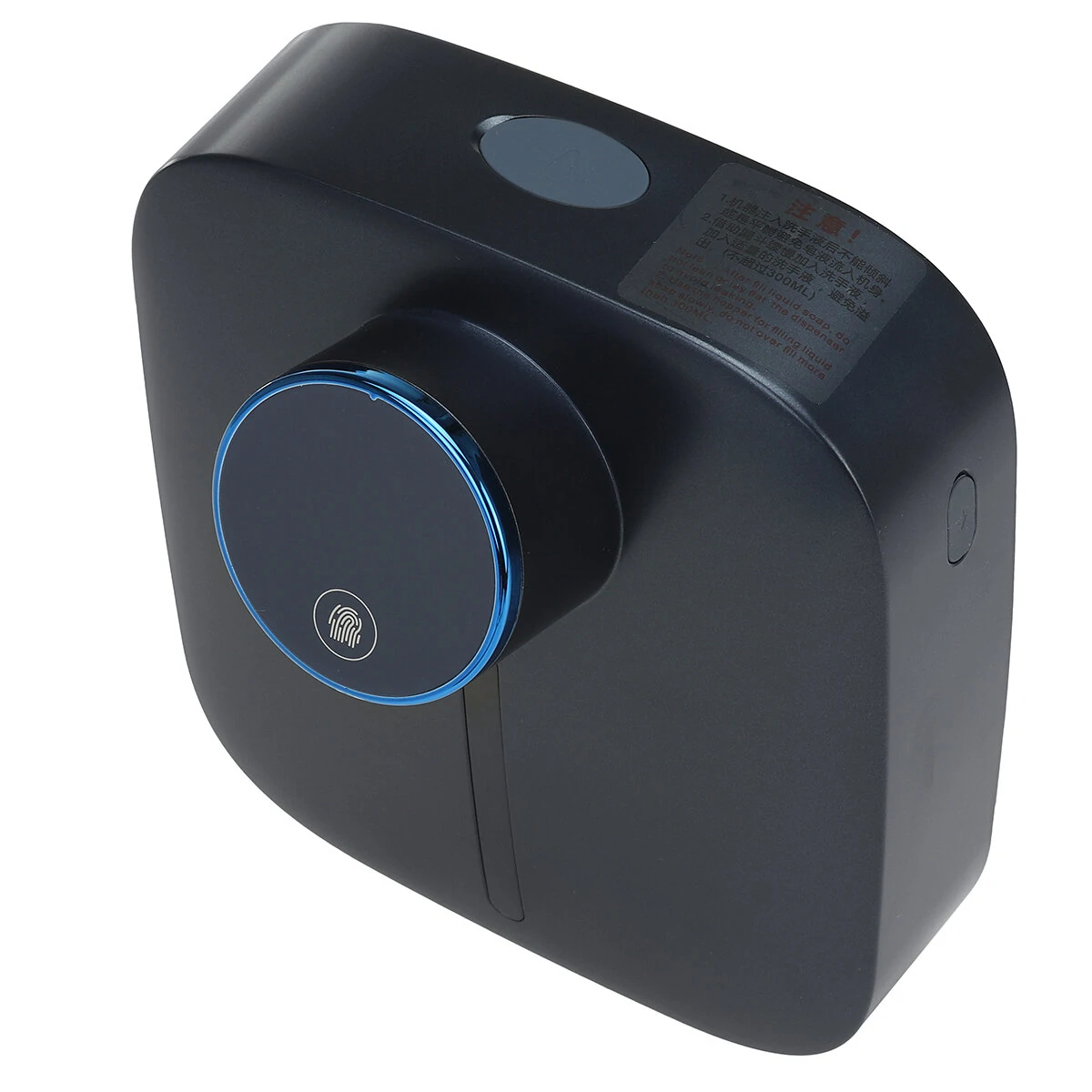 White/Blue Foam Hand Sanitizer Dispenser - Wall-Mounted Smart Sensor Soap Dispenser - Image 3