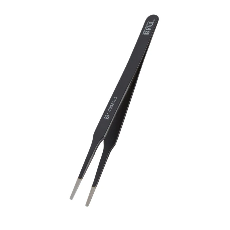 BEST 203esd Anti-static Tweezers - Flat-head Clip, Acid-resistant & Toughened - Image 2