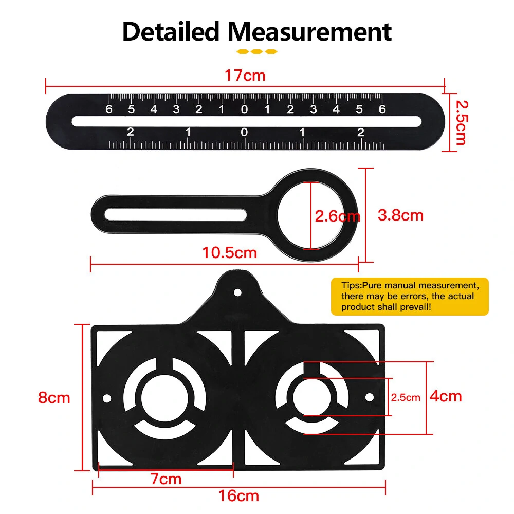 Aluminium Alloy Angle Ruler Finder - 6/9/12 Fold Measuring Tool | Drill Guide & Tile Hole Locator - Image 2