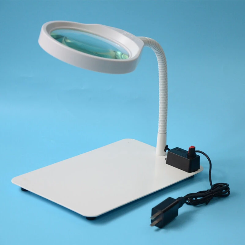 PD-032C 10X USB Magnifier Lamp | 48 LED Light with Metal Base for Inspection - Image 5