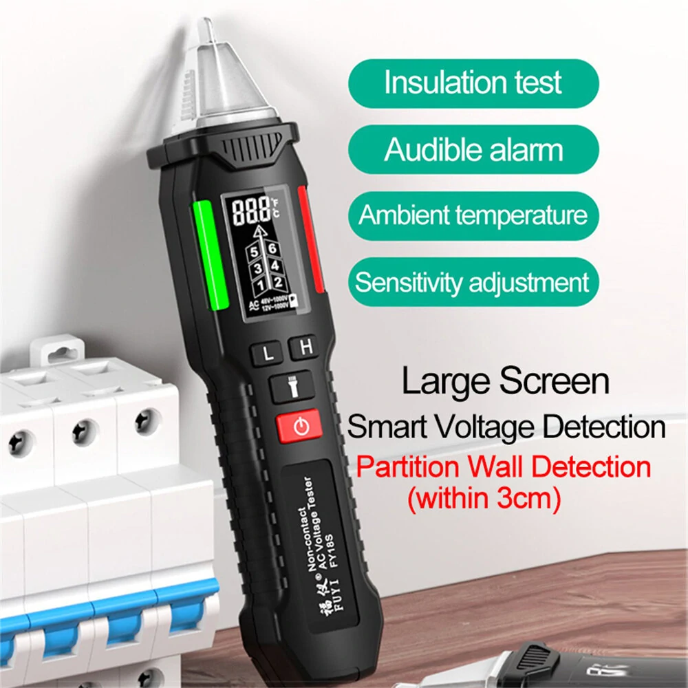 FUYI FY18S Voltage Tester Pen - Multifunction Wall Sensor & Voltmeter | Electrician Tool - Image 2