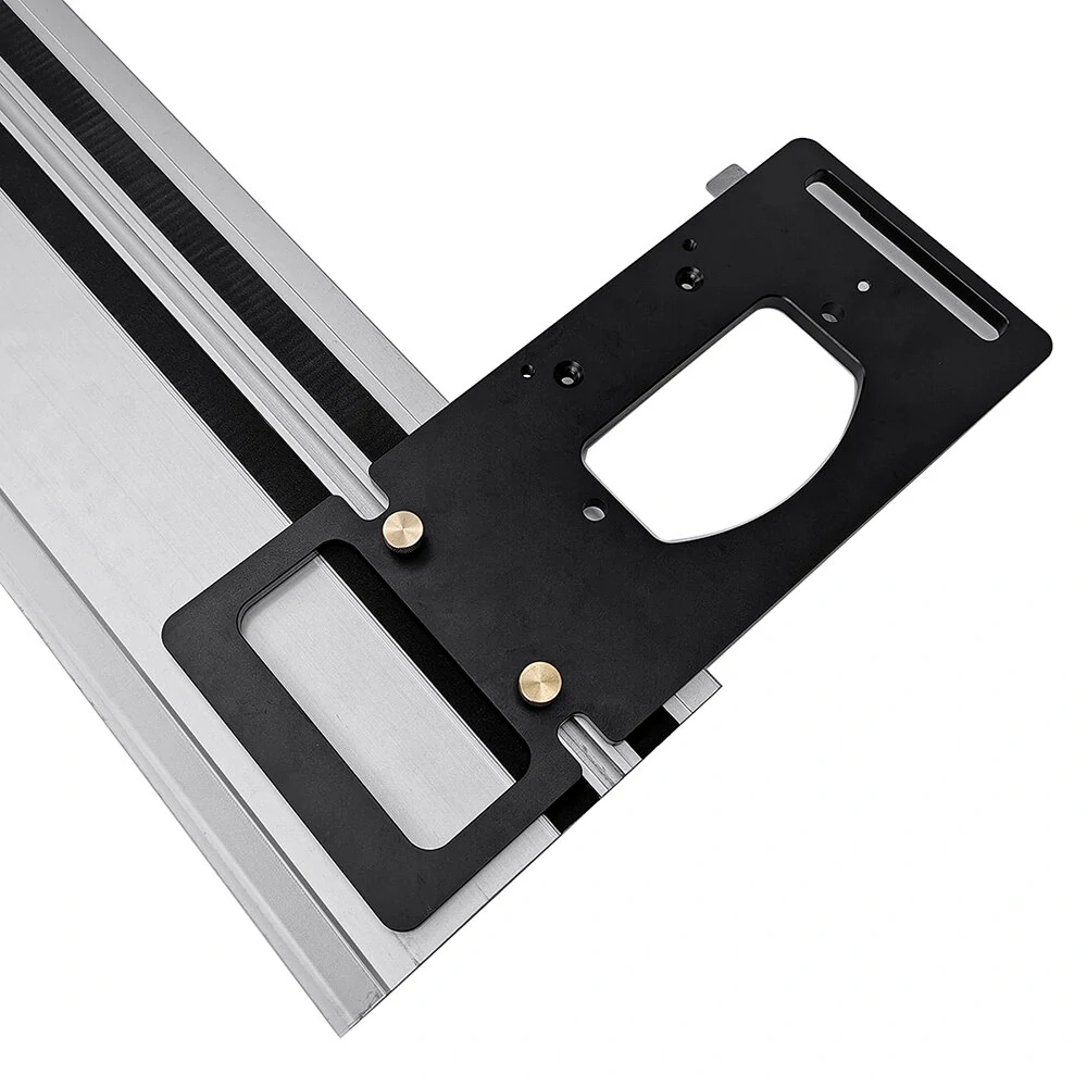 ENJOYWOOD Aluminum Track Saw Guide Rail - 90 Degree Angle Stop & Square Plate for Makita Festool - Image 5