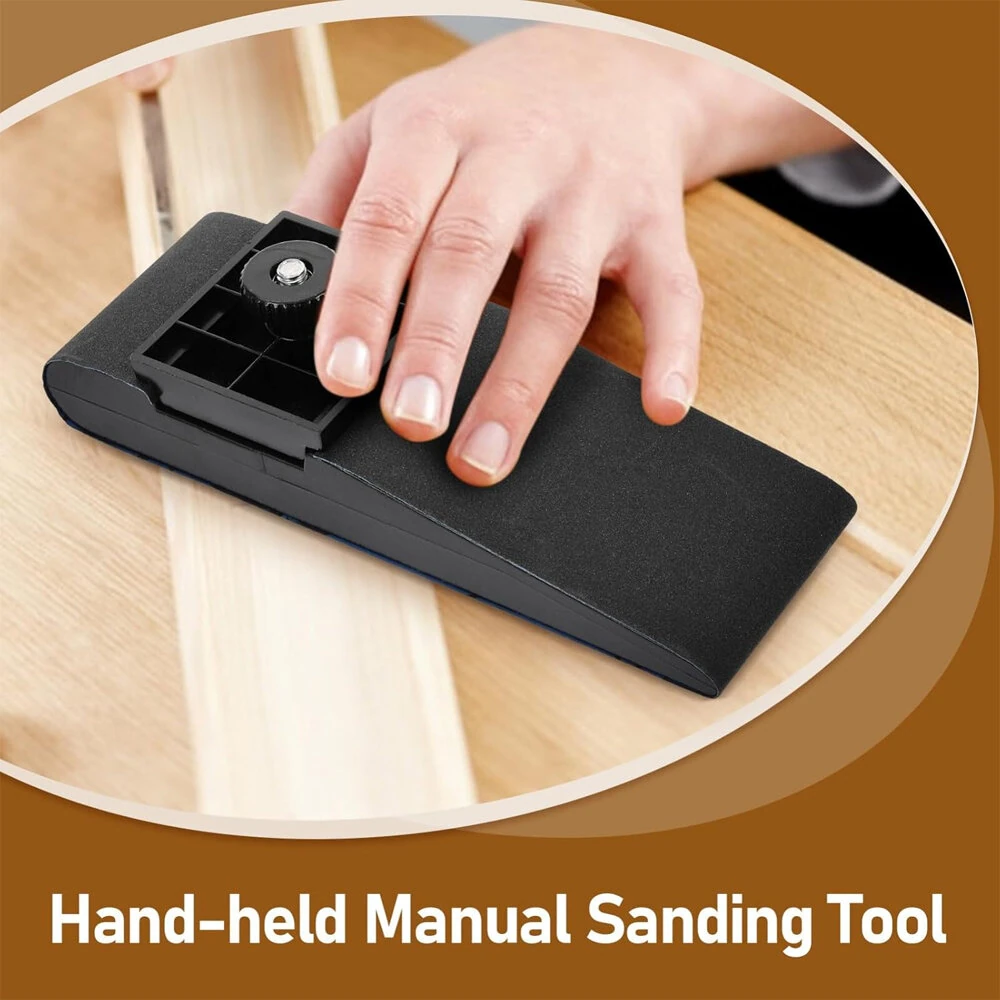 Wood Working Sandpaper Rack Sander Set - Hand Sander & Sanding Block Tool for Drywall - Image 5