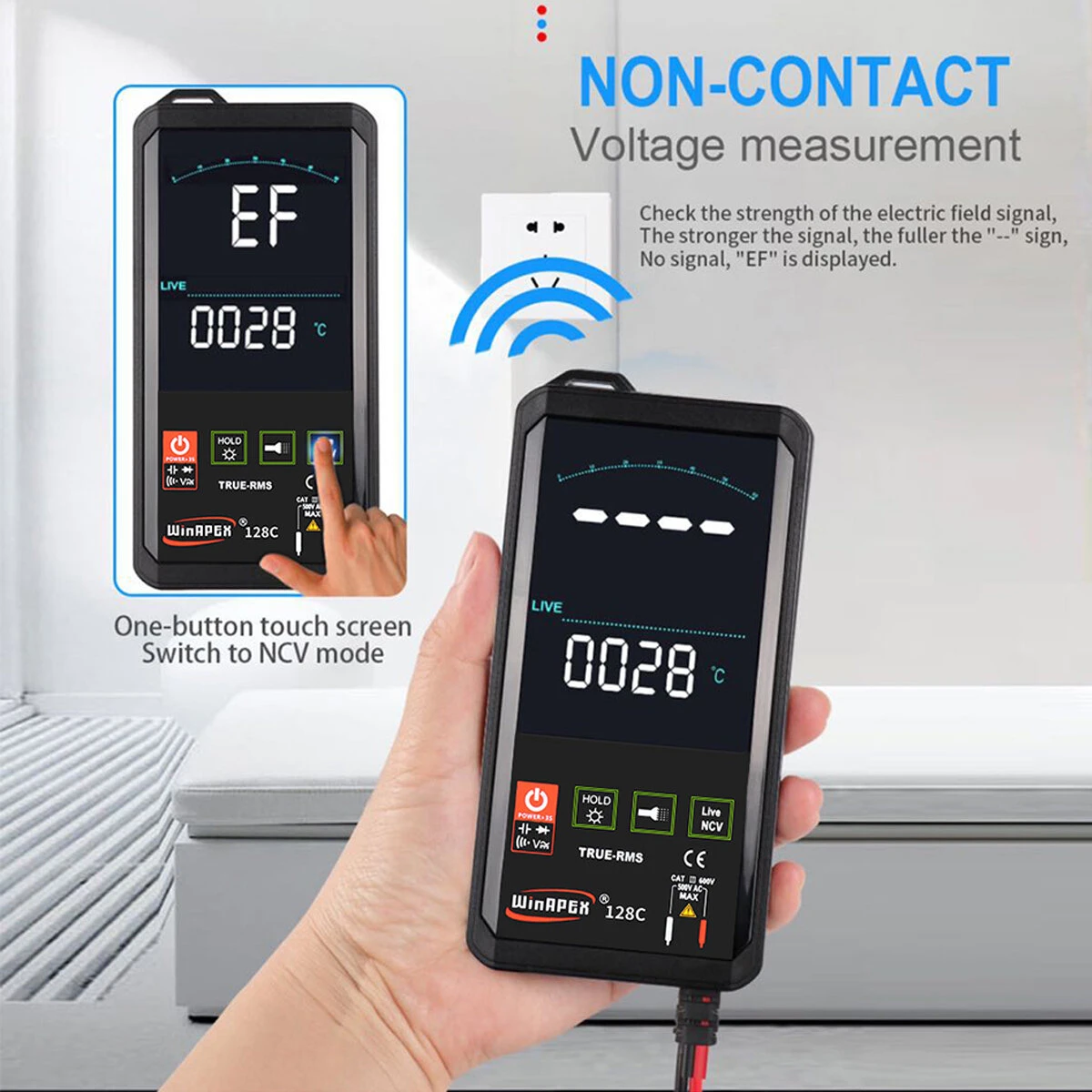 UNI-T UT139C Digital Multimeter - True RMS, Transistor Tester, AC/DC Voltage - Image 4