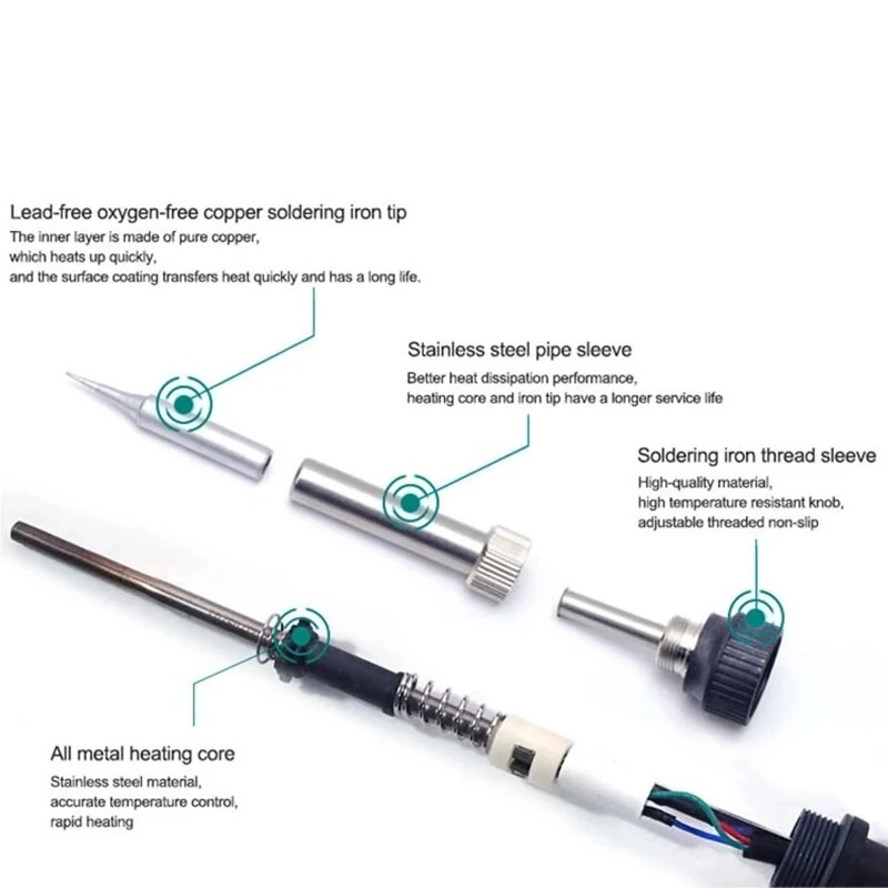 QUICK 8786D+ 2-in-1 Rework Station | Hot Air Gun & Soldering Iron | LCD Display - Image 5