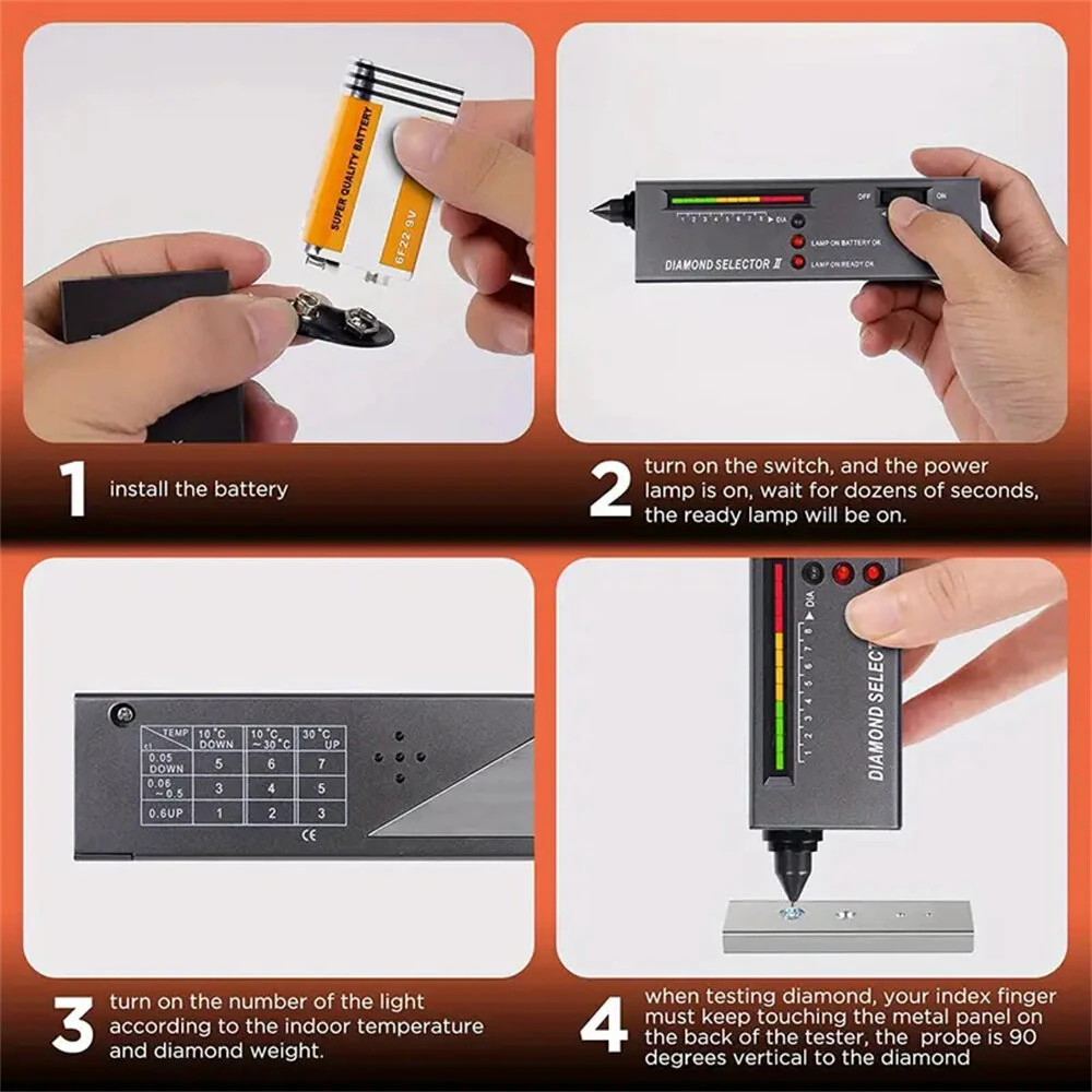 Professional Diamond Tester Pen | Fast & Accurate Jewelry Tester with LCD/LED - Image 5