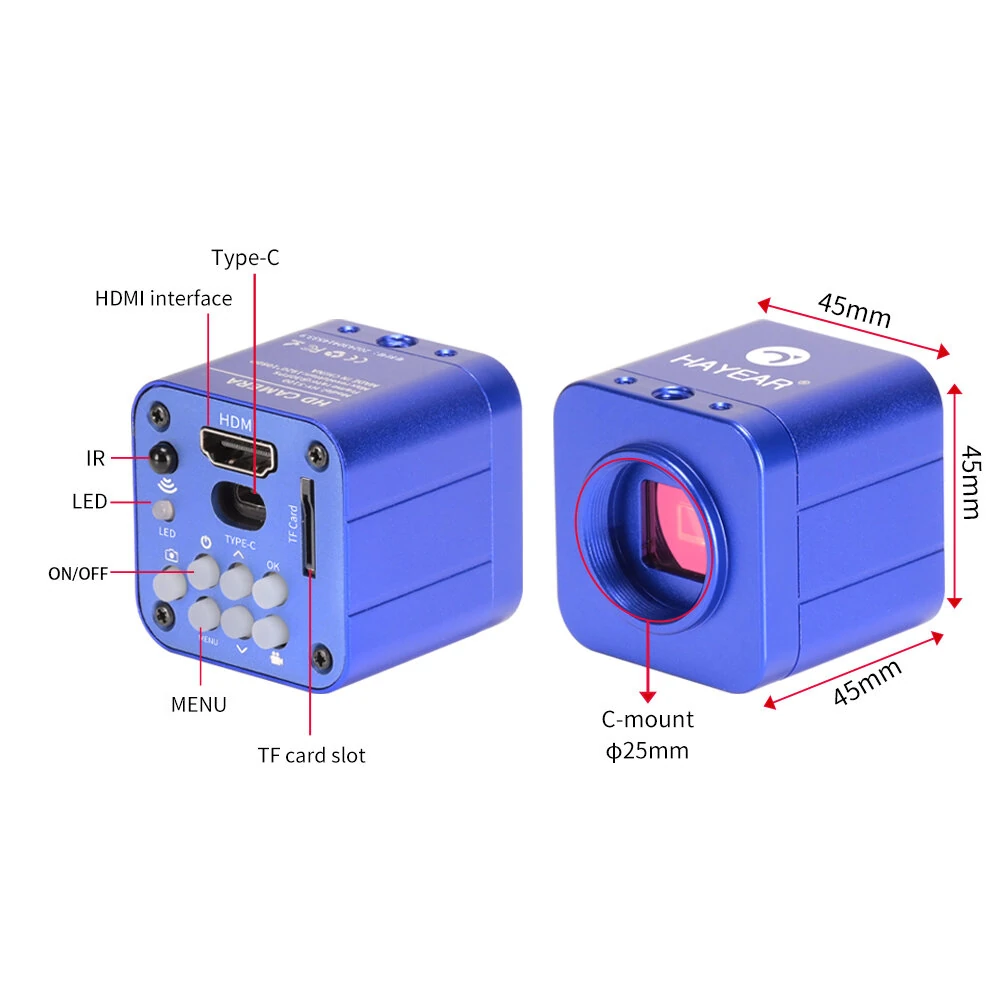 HAYEAR HY-5100 24MP Digital Microscope Camera | 180X Lens & USB LED Ring Light - Image 4