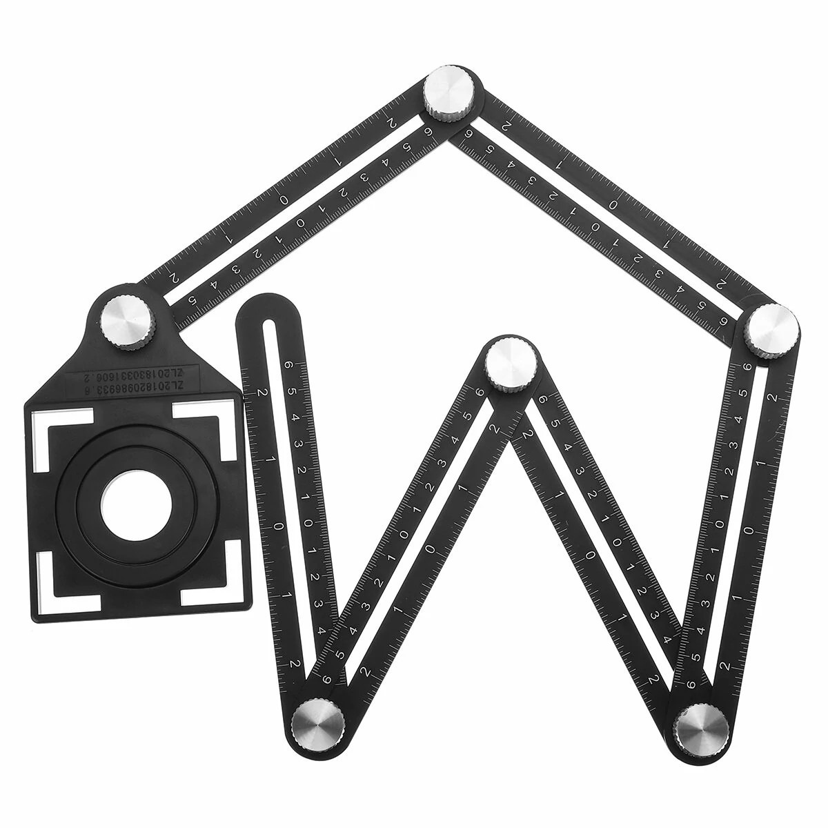 Aluminum Alloy 6-Sided Angle Measuring Locator Ruler | Universal Tool - Image 2