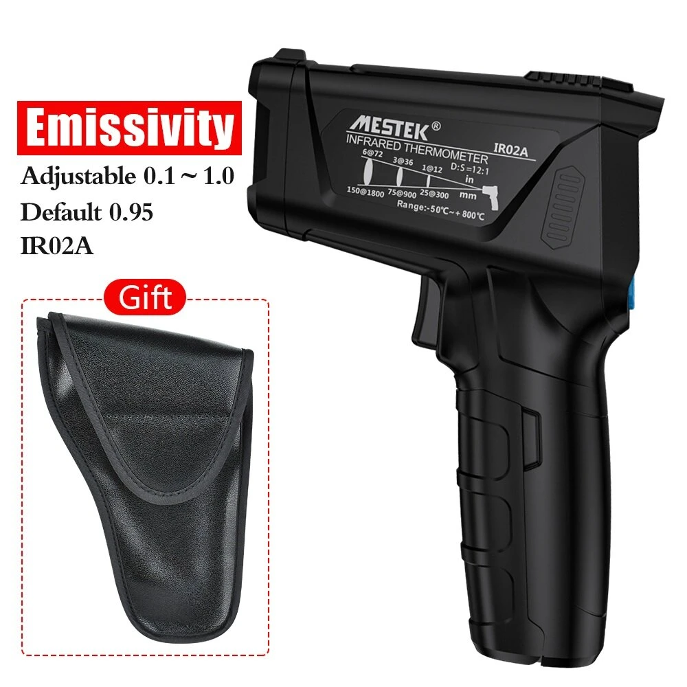 MESTEK IR02 Infrared Thermometer | -50~800°C & Hygrometer | Humidity Meter - Image 5