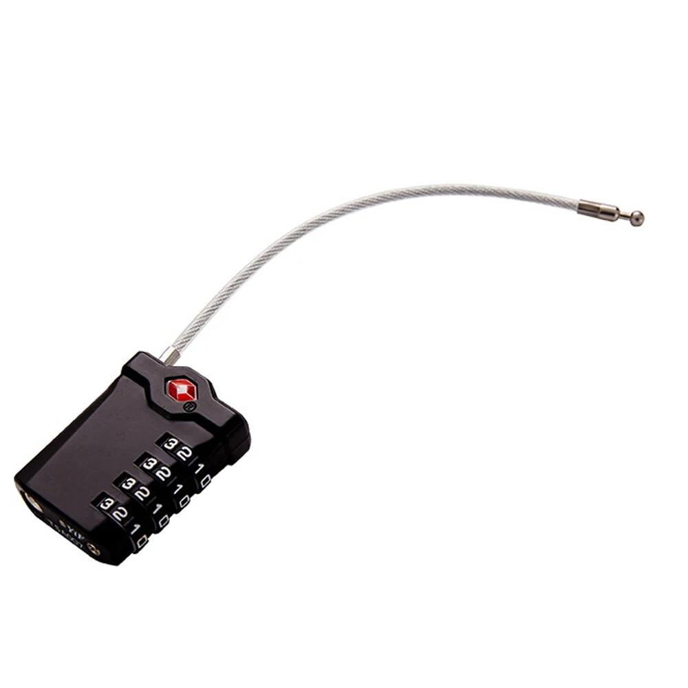 TSA Approved Padlock - Small Black Luggage Lock for Travel Bags & Phone Security - Image 5
